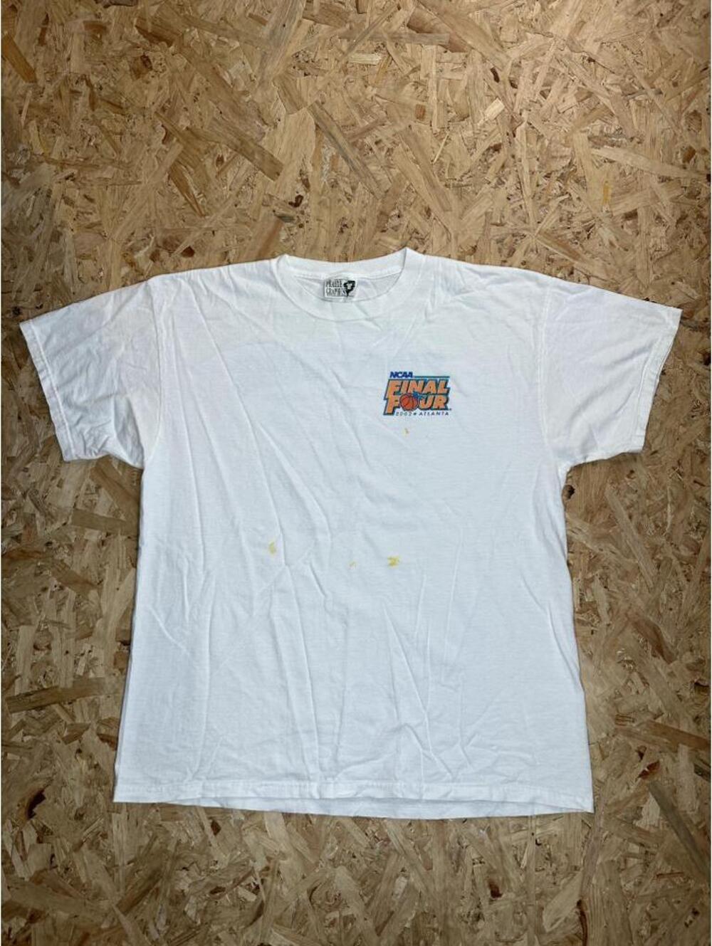 Vintage 2002 NCAA Final Four Atlanta March Madness T-Shirt Mens XL White